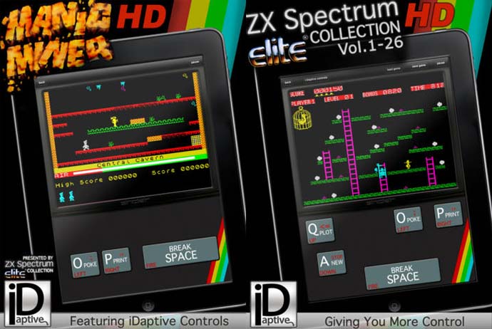 ZX Spectrum Spiele auf dem iPhone/iPad