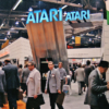 Jan 1984 CES booth for Atari, a video game company 1984 CES