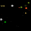Snap of Asteroids, a home video game for the 7800 by Atari 1987 Asteroids