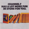 Cover of a catalog for the Channel F, a home video game system by Fairchild 1976 Channel F