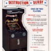 Flyer for Destruction Derby, an arcade video game by Exidy 1975 Destruction Derby