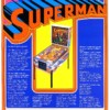 Flyer for Superman pinball game, Atari 1979 Flyer for Superman pinball game, Atari 1979
