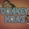 Title screen for Donkey Kong segment of Saturday Supercade, a video game themed TV show Donkey Kong