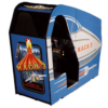 Cabinet for M.A.C.H. 3, an arcade laserdisc video game by Mylstar 1983 M.A.C.H. 3