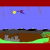 Snap of Dragonriders of Pern, a computer game for the C64 by Epyx 1983 Dragonriders of Pern