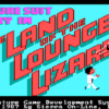The title screen for Liesure Suit Larry in the Land of the Lounge Lizards, a computer graphic adventure by Sierra On-Line 1987 Liesure Suit Larry