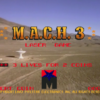 Cabinet for M.A.C.H. 3, an arcade laserdisc video game by Mylstar 1983 M.A.C.H. 3