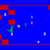 Screenshot of The Quest for the Rings, a video game by Magnavox 1981 The Quest for the Rings