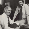 Joe Keenan and Nolan Bushnell of Atari, a video game company 1982 Joe Keenan and Nolan Bushnell, 1982