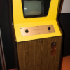 Image of PONG, a coin-op video game by Atari 1972 PONG cabinet, Atari 1972