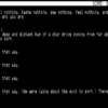 Snap of gameplay from Hitchhiker’s Guide to the Galaxy, a computer text adventure game by Infocom 1984 Lying games and the lying liars who make them